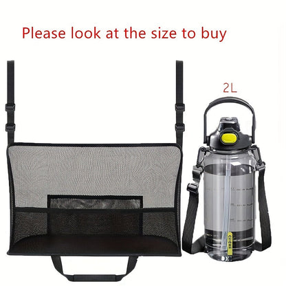 Large Capacity Car Seat Mesh Bag - Dog Storage Organizer, Handbag & Purse Clip Bag for Back Seat Pet Net Storage