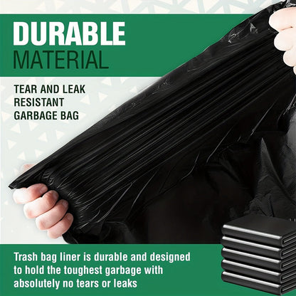 63 Gallon Heavy Duty Trash Bags - 20/40 Counts, Extra Large Lawn and Leaf Bags, Industrial Garbage Bags for Construction Sites and Workshops, Black