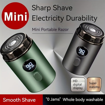 Ultimate Silent Beard Shaver - Rotary Shaver with Digital Display, Hair Clipper and Trimmer for Travel - Ideal Holiday and Father's Day Gift