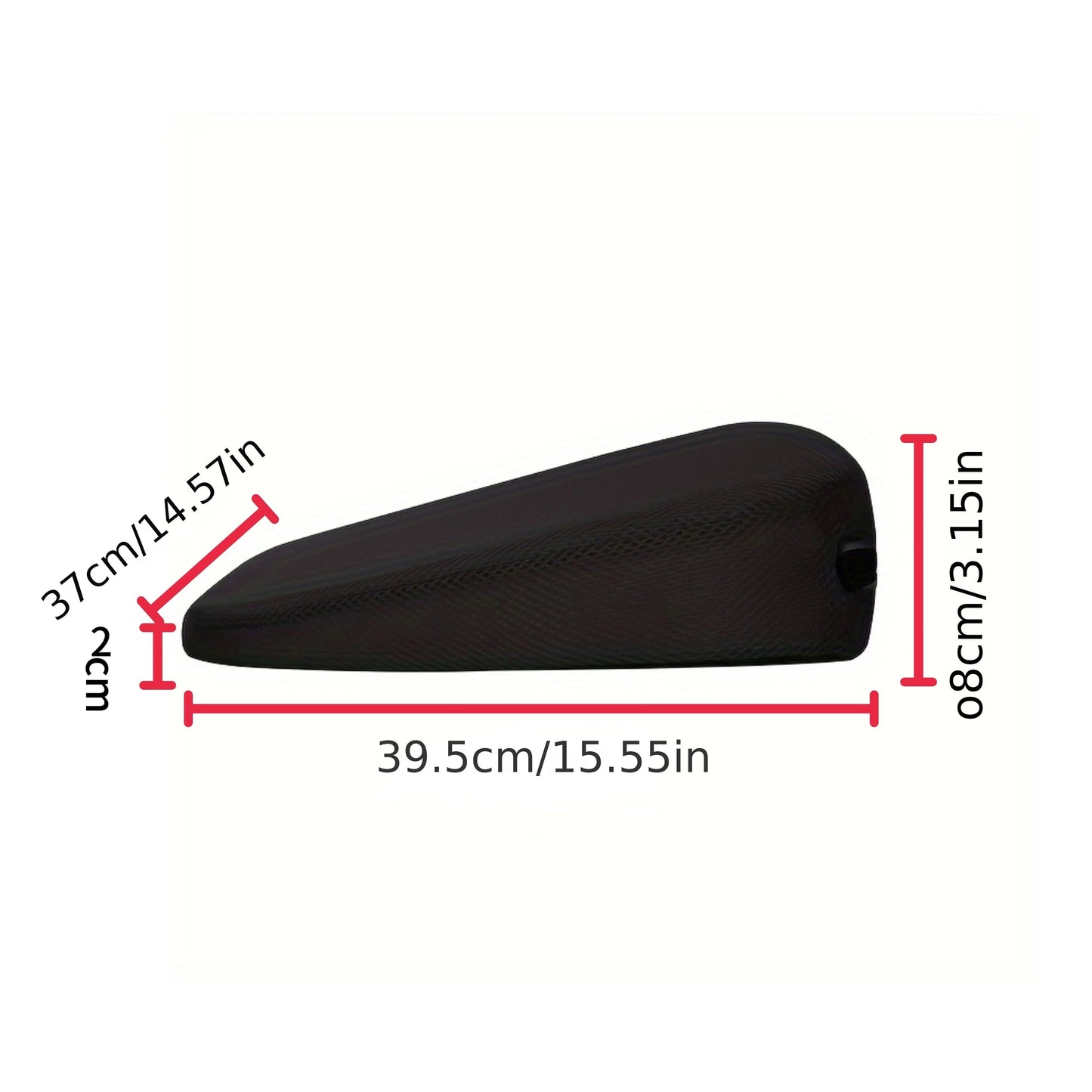 Thickened Car Seat Cushion with Angled Design for Short Stature - Boost Driving Comfort, Easy Care and Perfect Fit