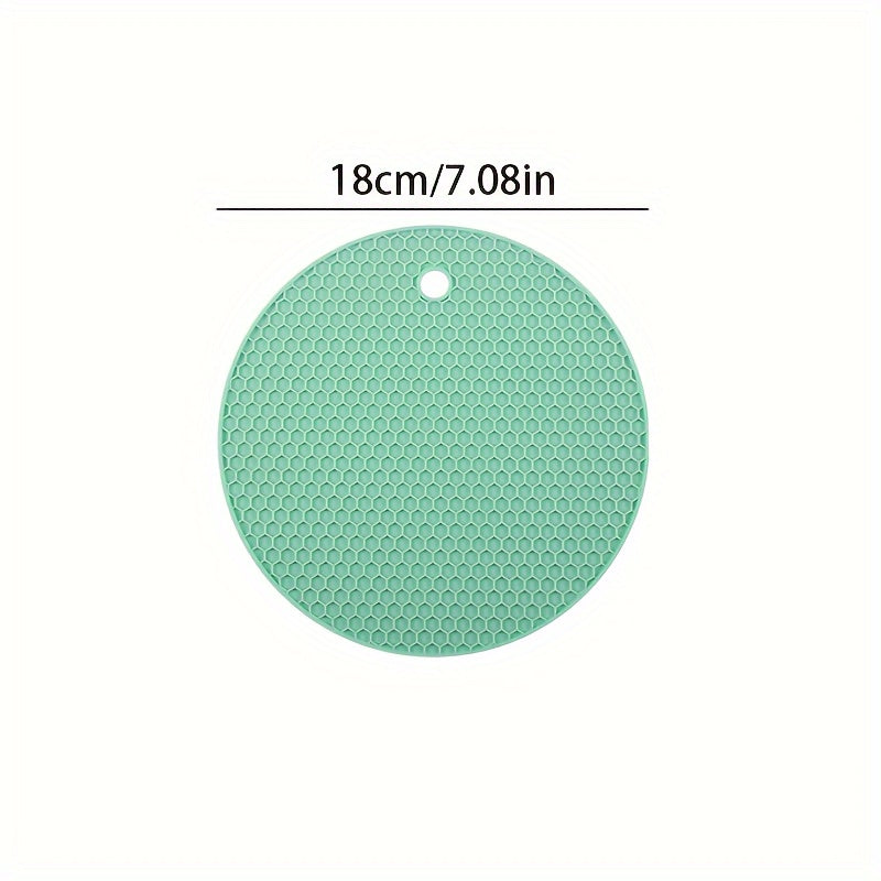 3PCS Multifunctional Silicone Insulation Mats - Thick Can Opener, Gripper Mat, Placemat, Teapot Mat, Spoon Holder, Coaster, Bottle Opener, Non-Slip Kitchen Tools and Commercial Necessity