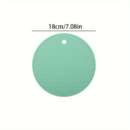 3PCS Multifunctional Silicone Insulation Mats - Thick Can Opener, Gripper Mat, Placemat, Teapot Mat, Spoon Holder, Coaster, Bottle Opener, Non-Slip Kitchen Tools and Commercial Necessity