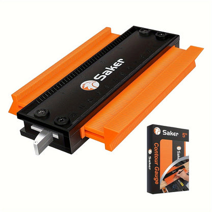 Saker Adjustable Contour Gauge Profile Tool – Precisely Copies Irregular Shapes with Locking Mechanism for Woodworking and Welding – Ideal Gift for Dad, Friend, or Husband