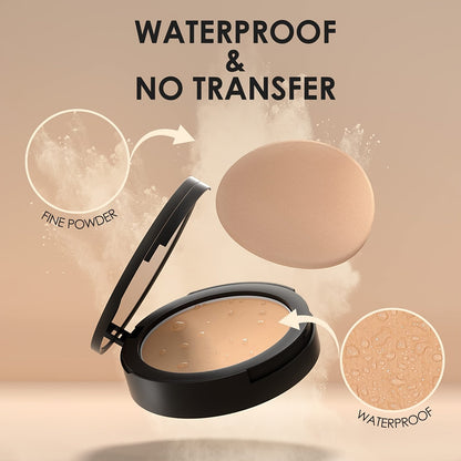 Timeless Elegance Matte Pressed Powder - Long-Lasting, Oil-Free Complexion, Buildable Coverage, Travel-Ready