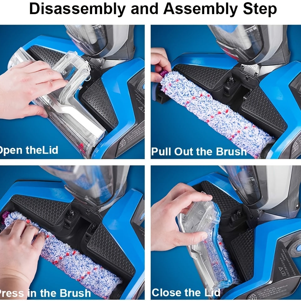Bissell CrossWave and CrossWave Pet Pro Velvet Brush Roller - 1pc/2pcs Vacuum Cleaner Accessory