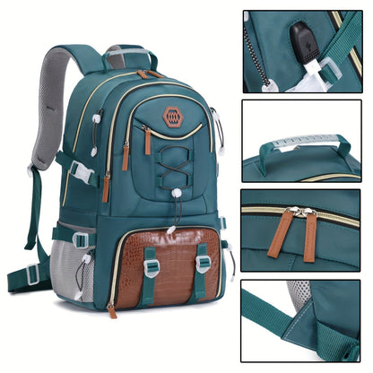 Outdoor Travel Backpack – Large Capacity Sports and Camping Backpack with Laptop Compartment and Shoe Storage, Ideal for Men and Women, School Bags, Gifts for Easter and Valentine's Day