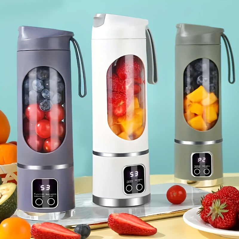 Portable USB-Rechargeable Blender & Juicer – Easy to Clean, Perfect for Fruit & Vegetable Drinks, Milkshakes, 10.14oz to 16.91oz Capacity