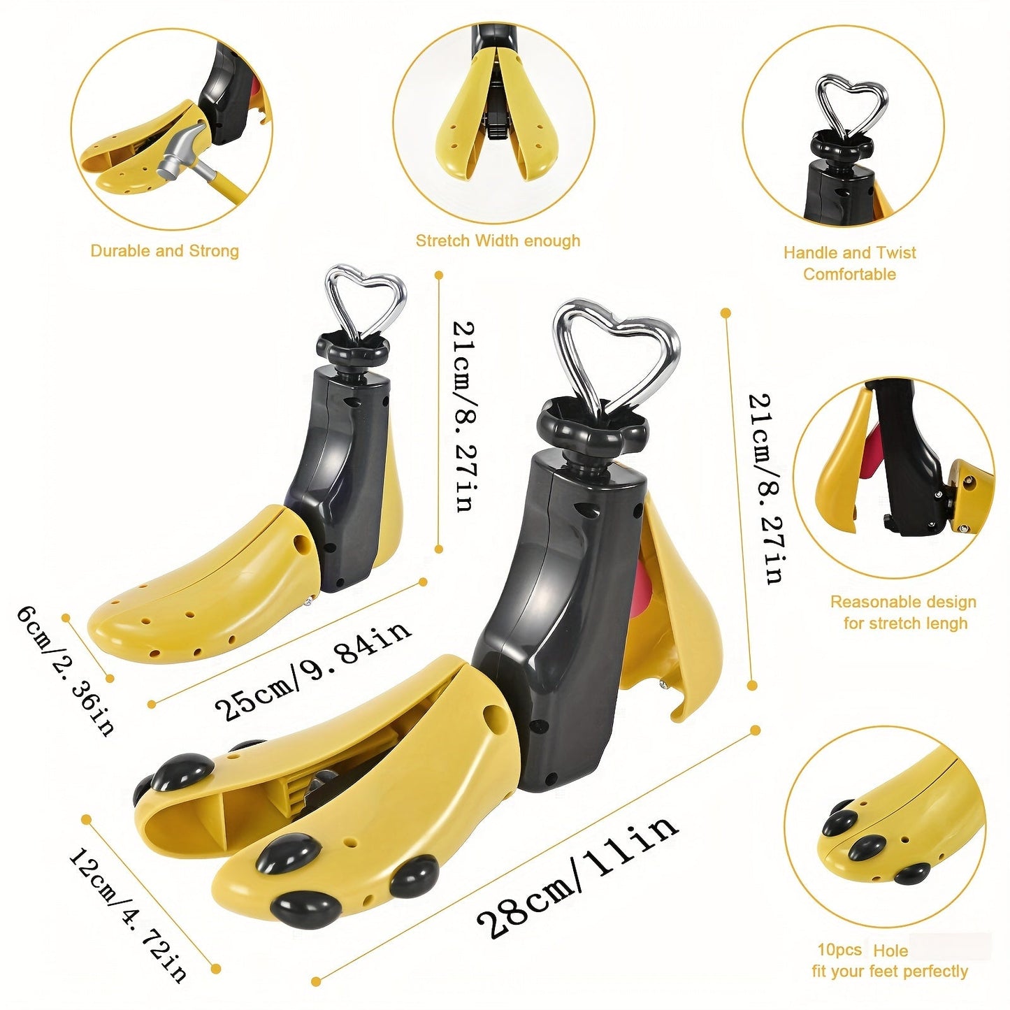 Stretching Tool for High Top Shoes & Boots – Durable Plastic, Perfect Fit for Men & Women