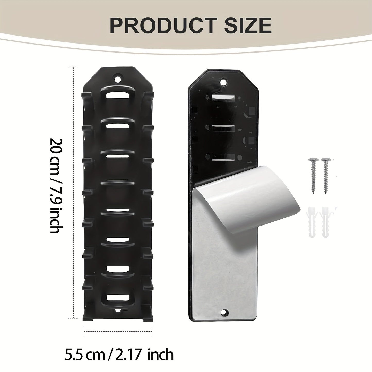 Feiku Wall-Mounted Hat Organizer – Space-Saving Baseball Cap Holder with Strong Adhesive, Easy Installation, Holds 8 Caps for Closet, Bedroom & Door