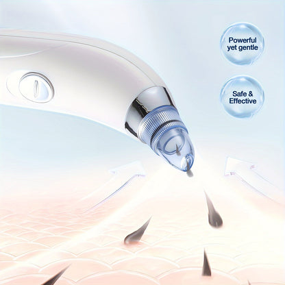 Professional Blackhead Vacuum Remover Tool – Deep Facial Pore Cleaning with 4 Interchangeable Probes – Gentle, Safe, Portable for Home or Travel