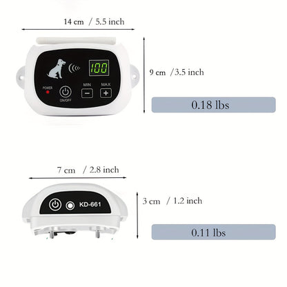 Wireless Dog Fence System - Electric Fence for Stubborn Dogs, Boundary Containment with Waterproof Training Collar, Large Signal Range (80-1640 ft), Rechargeable