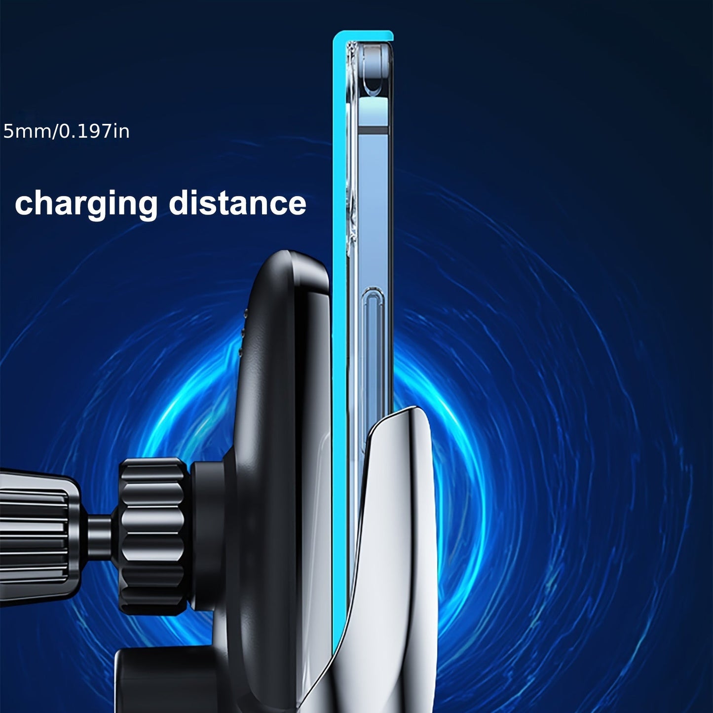 Wireless Car Charger with Automatic Phone Holder – 15W Fast Charging, 360° Rotation, Secure Grip – Compatible with iPhone 14/13/12/11 Pro/Max and Samsung Galaxy S23/S22/S21/S20