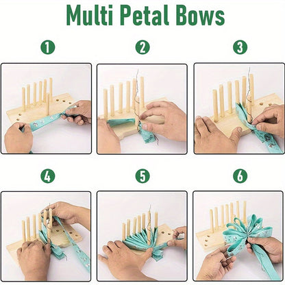 Wooden Bow Making Tool – Festival Wreath Maker for Crafting Decorative Bows