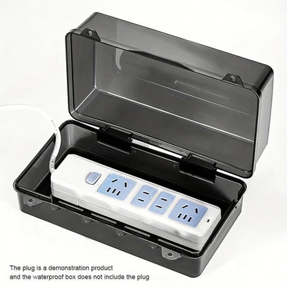 Durable Weatherproof Electrical Box – Waterproof Power Cord Enclosure for Timers, Extension Cables & Transformers, ABS Resin Cover