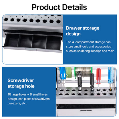 9IMOD Screwdriver Storage Rack – Multifunctional Organizer for RC Repair Tools, Hex & Cross Driver Desktop Stand