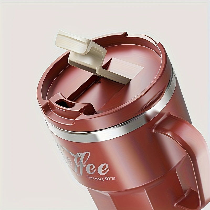 304 Stainless Steel Coffee Mug with Lid – Double-Walled, BPA-Free, Spill-Proof Travel Cup for Hot & Cold Beverages – Ideal Gift for Christmas, Valentine's, Mother's Day
