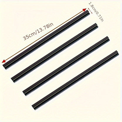 2pcs Car Side Window Wipers - Boneless Design with Multi-Functional Rubber Strip for Enhanced Visibility