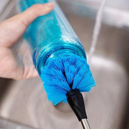 3-in-1 Ultimate Water Bottle Cleaning Brush Set - Soft Bristles, Long Handle, Detachable Heads - Ideal for Narrow Neck Bottles, Sport Bottles, Mugs, Tumblers and Flasks