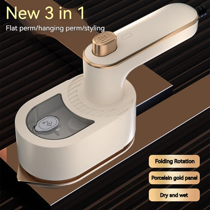 Mini Portable Folding Steam Iron – 180° Rotating, Fast Heating, Compact and Convenient for Travel, College, and Small Spaces