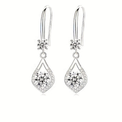 Silver-Plated Mozambique Drop Earrings – Elegant Jewelry for Professional Women