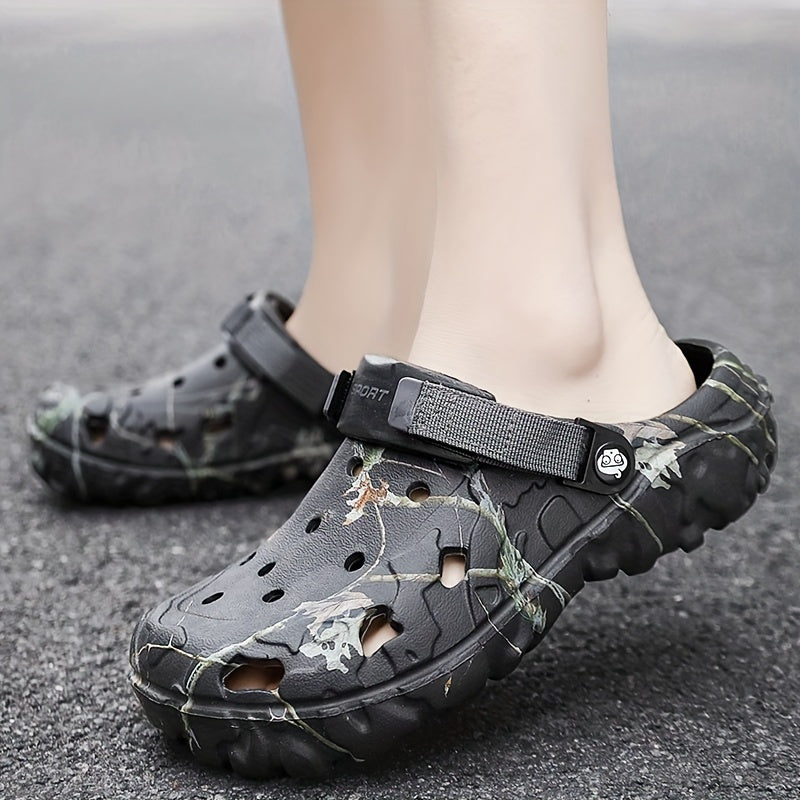Men's EVA Clogs - Vibrant Color, Hollow Out Design, Ultra-Comfy Fit, Slip-Resistant Soles, Feather-Light Construction - Durable Casual Wear for Outdoor and Relaxation