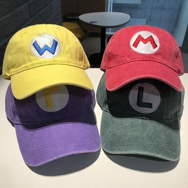 Unisex Washed Cotton Baseball Cap | Letter Embroidery Adjustable Hat for Men & Women