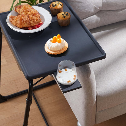 Adjustable Tray Table – 6 Height Levels and 3 Tilt Angles, Foldable Dining Table for Home and Kitchen Use, Flexible Design