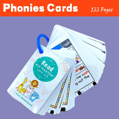 133 Page Interactive CVC Phonics & Sight Words Flashcards Set, Educational Learning Tool for Early Readers, Classroom Aid for Teachers