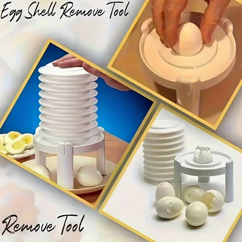 Egg Stractor – Ultimate Egg Peeler, 10x Faster & Easier for Perfectly Shelled Eggs, Kitchen Gadget