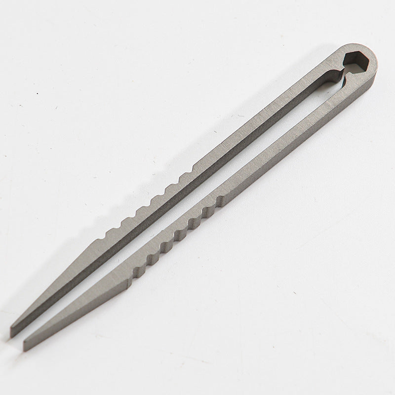 Titanium TC4 Clip Tweezers – Multipurpose EDC Pocket Tool for Outdoor, Camp & Maintenance | 6 Colors