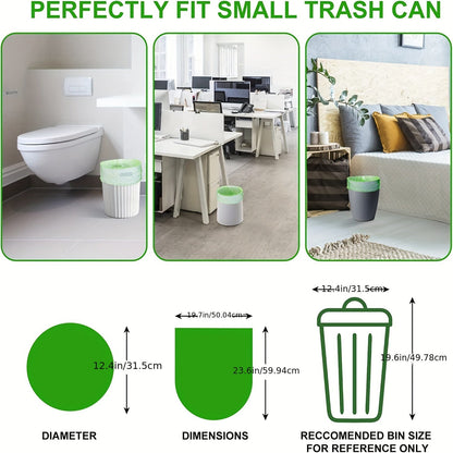 45pcs/3rolls Small Drawstring Trash Bags – 4 Gallons, 15 Liters Plastic Garbage Bags for Bathroom, Bedroom, Office, Restroom – Ideal for Home and Office Use