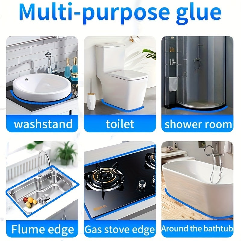 High-Quality Plastic Steel Putty Joint - Suitable for Basin Frame, Shower Room, Sink Edge, Toilet, Bathtub, Floor and Wall Tiles, Waterproof for Household Use