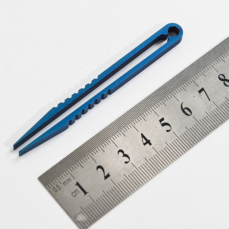 Titanium TC4 Clip Tweezers – Multipurpose EDC Pocket Tool for Outdoor, Camp & Maintenance | 6 Colors