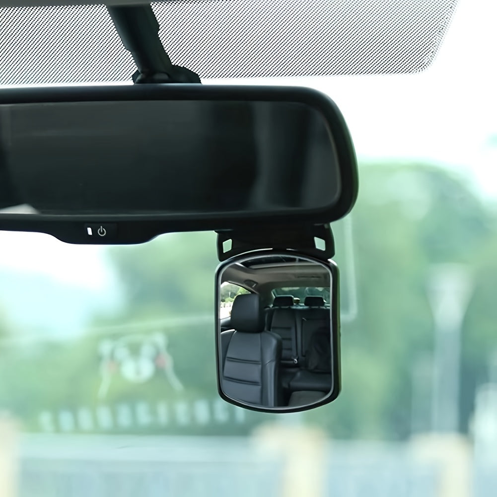 Car Interior Rearview Mirror – Safety Rear Seat Observation and Auxiliary Mirror – Essential Car Accessory