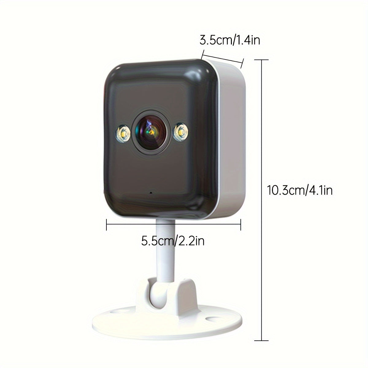1080P FHD Wireless Surveillance Camera - Full-Color Night Vision, Two-Way Audio, Motion Detection, Built-in AP Hotspot for Child, Elderly and Pet Safety