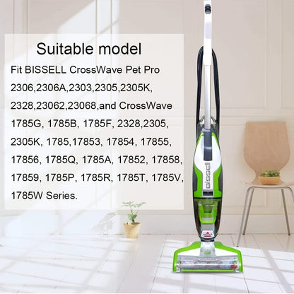 Bissell CrossWave and CrossWave Pet Pro Velvet Brush Roller - 1pc/2pcs Vacuum Cleaner Accessory