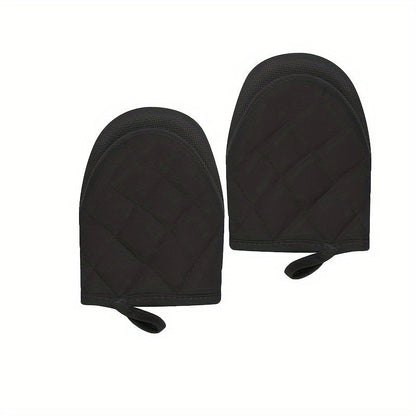 Multi-Ply Silicone Kitchen Oven Mitts - Non-Slip, Heat Resistant Gloves for Cooking and Baking - Food Safe - Perfect for Graduation, Juneteenth, Labor Day, and More - Pair