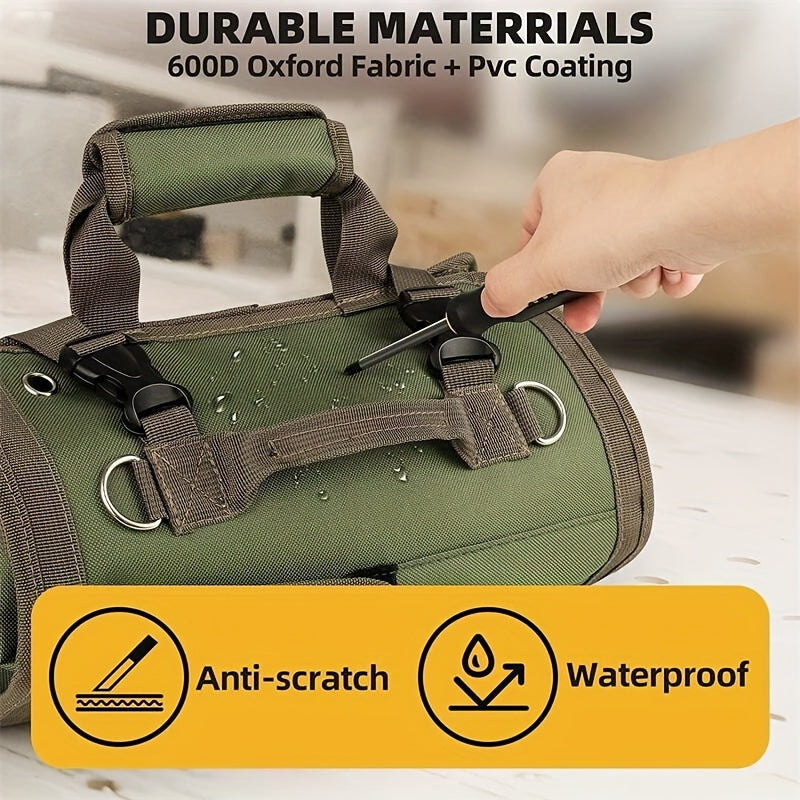 Tool Kit Set – Heavy-Duty Organizer with Portable Storage Box, 2 Detachable Zipper Bags – Mini Bag for Electricians & Mechanics