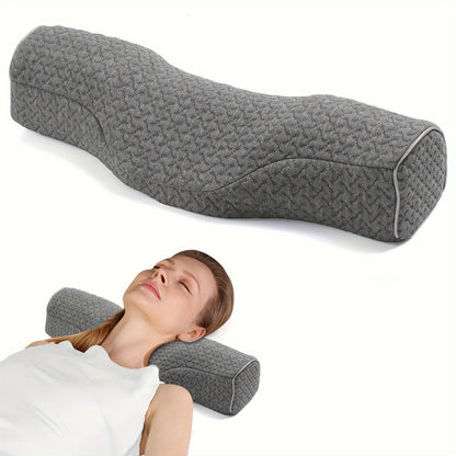 Memory Foam Cervical Neck Pillow – Supportive Bolster for Stiff Neck, Ideal for Sleeping and Neck Pain Relief