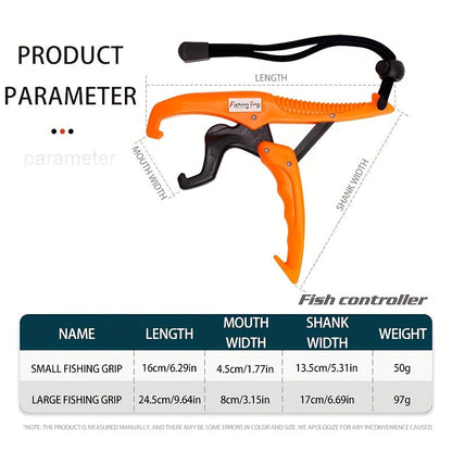 Premium ABS Fishing Pliers – Adjustable Fish Lip Gripper with Lanyard – Portable, Durable Fish Controller for Easy Catch and Release – Compact Fishing Accessories for Anglers