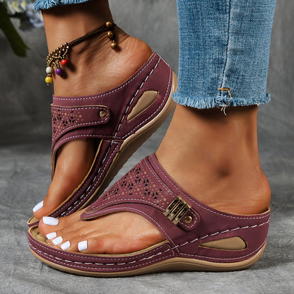 Trendy Solid Color Mesh Sports Sandals – Breathable, Non-Slip Flip Flops, Wear-Resistant, Casual Open Toe Beach Slippers