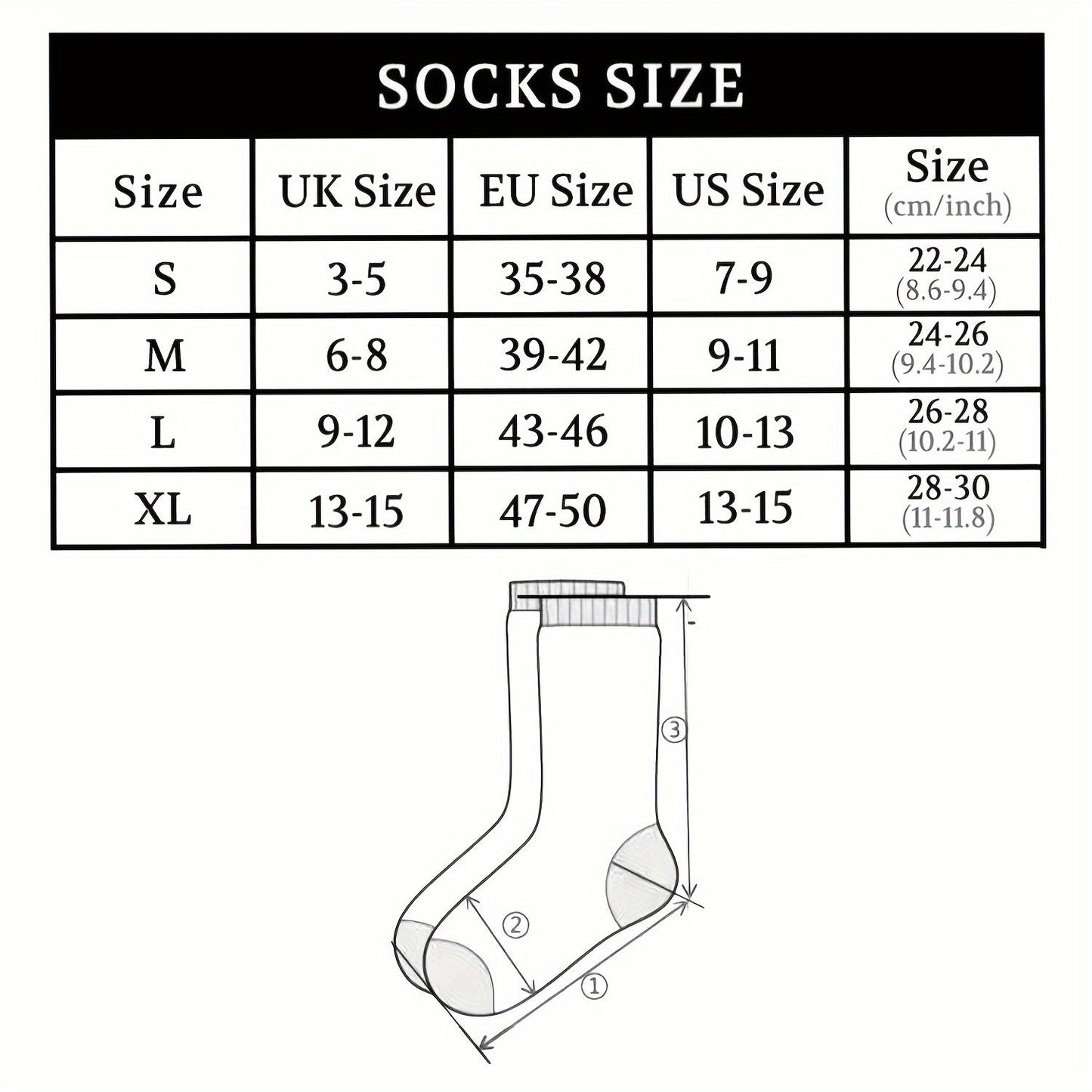 6 Pairs Unisex Diabetic Crew Socks – Cushioned Sole, Seamless Toe, Non-Binding Top, Breathable Knit Fabric Blend of Polyester, Nylon, and Spandex
