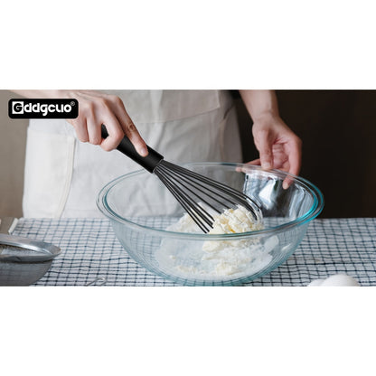 3 Piece Silicone Egg Whisk Set - Manual Egg Beater for Baking and Kitchen Us