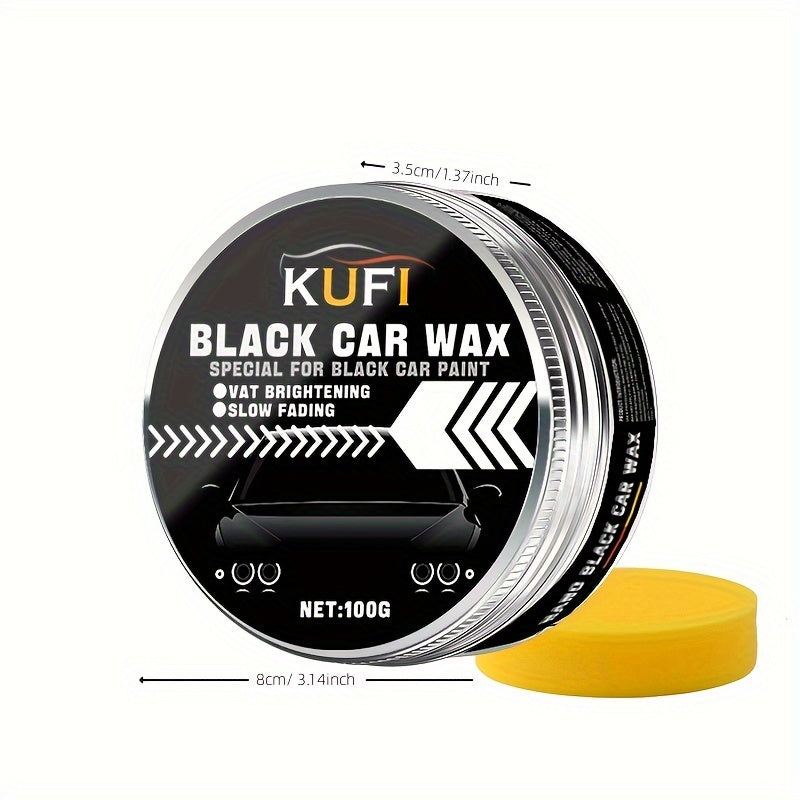 Premium Black Car Wax – Shine Enhancer and Waterproof Protection for a Sleek Finish