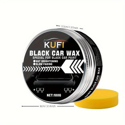 Premium Black Car Wax – Shine Enhancer and Waterproof Protection for a Sleek Finish