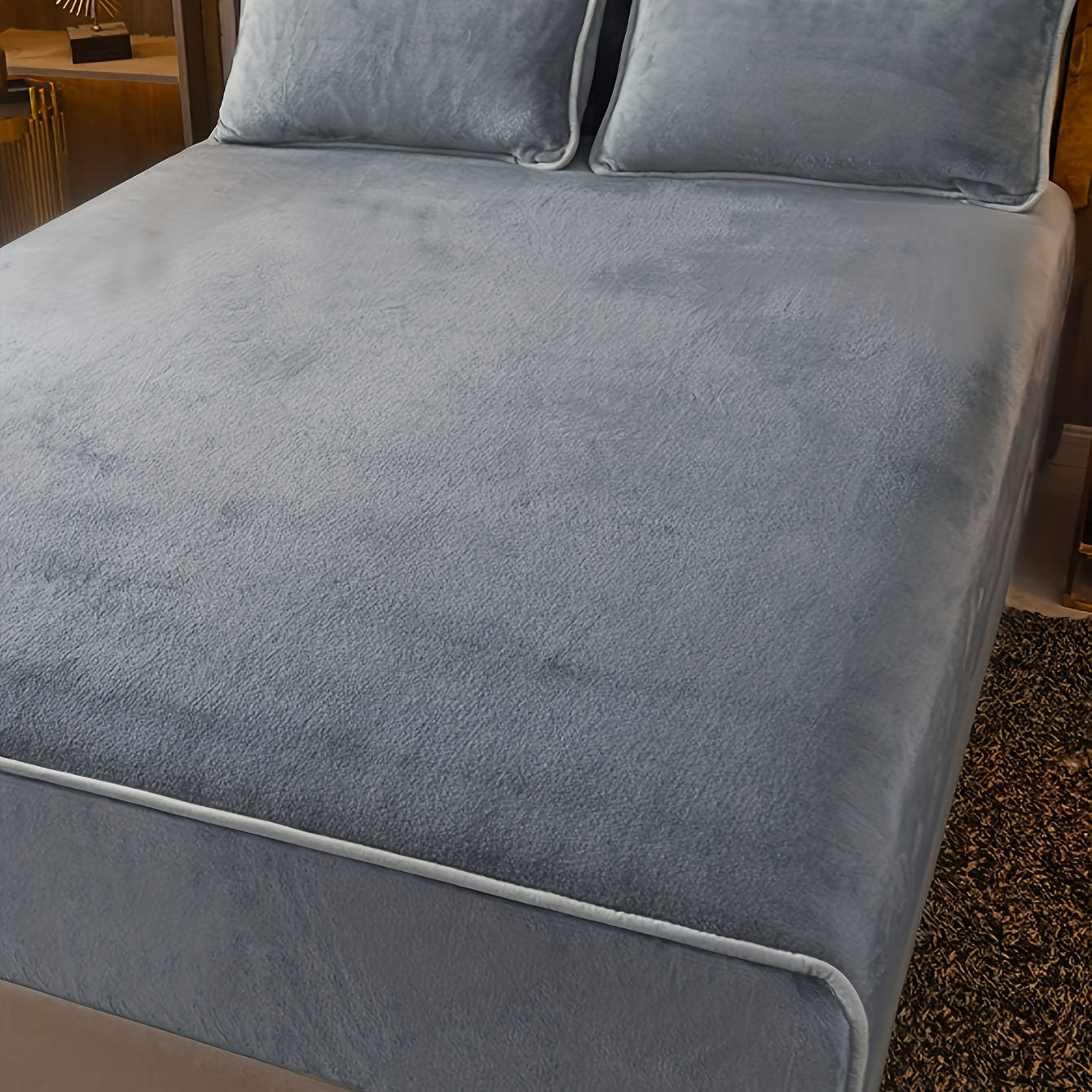 Plush Milk Velvet Fitted Sheet – Cozy Winter Warmth for Bedroom and Guest Room Mattress Cover
