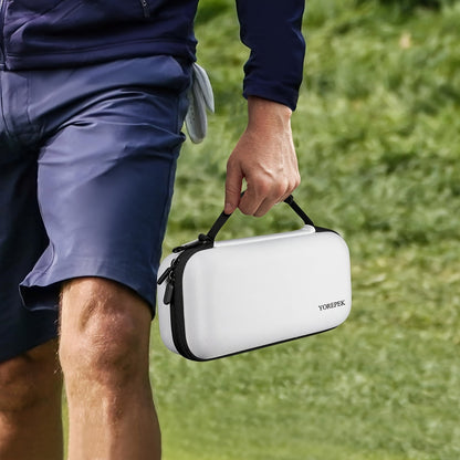 Golf Glove Holder with Shaper and Dividers - Storage for Balls, Tees, and Divot Tools, Ideal Golf Gift for Men (Bag Only)