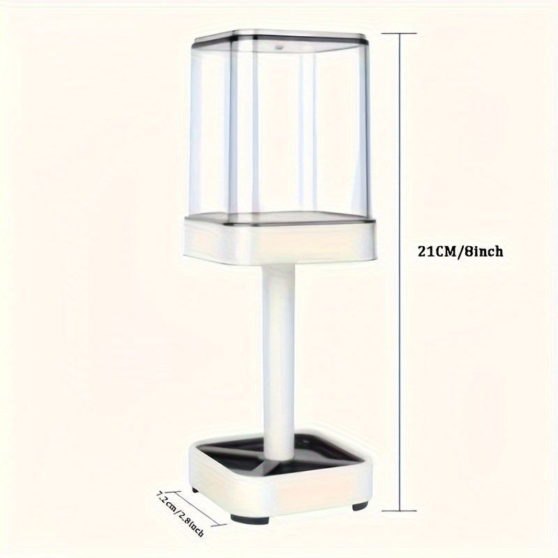 Toothbrush Holder Stand with Cover & Transparent Mouthwash Cup – Ideal for Bathrooms, Stores Toothpaste and Toothbrushes, Suitable for Home, Dormitory, School
