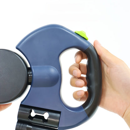 360° Rotating 2 in 1 Pet Leash - Stretchable, Easy to Control, Comfortable Grip for Walking Dogs