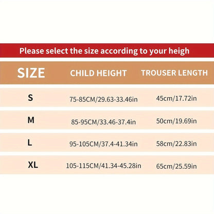 Girls' Solid Color Versatile Leggings – Soft & Comfy Casual Tights for All Seasons